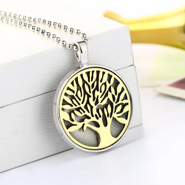 Two Tone Tree Of Life Necklace YourSoulPlace.com